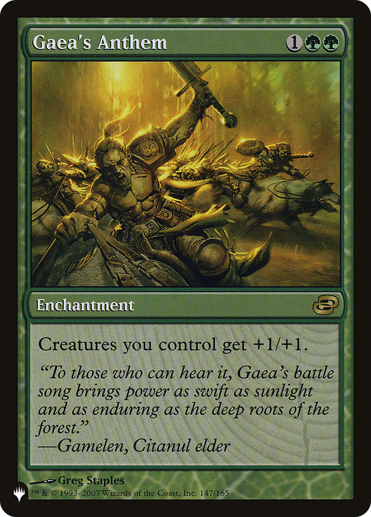 Gaea's Anthem (LIST-PLC-147) - The List: (colorshifted)