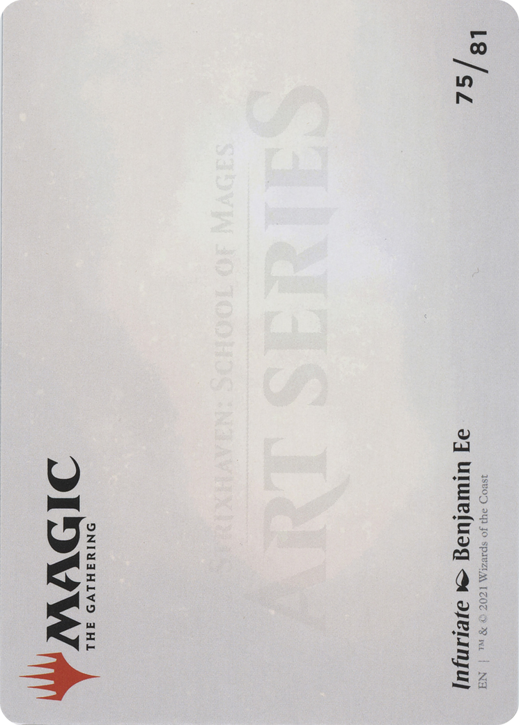 Infuriate // Infuriate (ASTX-075) - Strixhaven Art Series (Borderless) Foil