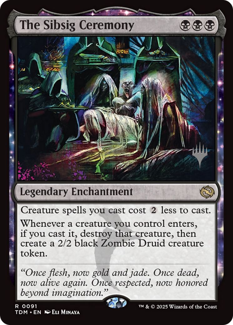 The Sibsig Ceremony (PPTDM-091) - Promo Pack: Tarkir: Dragonstorm: (enchantment)
