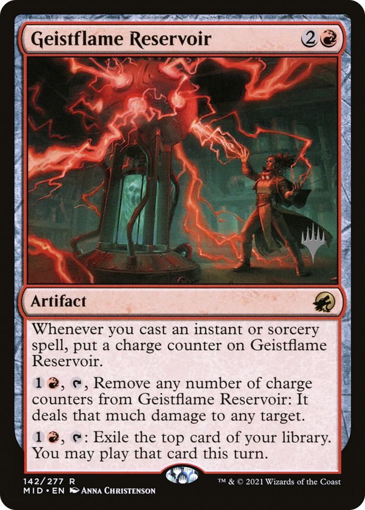 Geistflame Reservoir (PPMID-142) - Innistrad: Midnight Hunt Promos