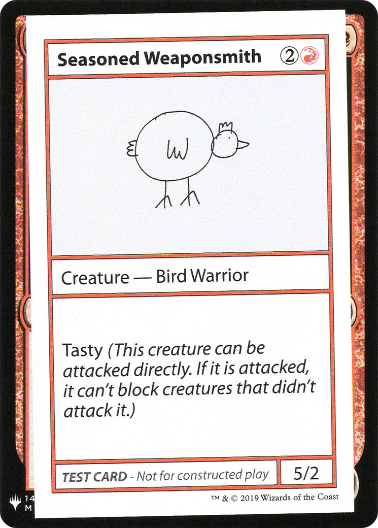 Seasoned Weaponsmith (CMB1-) - Mystery Booster Playtest Cards 2019