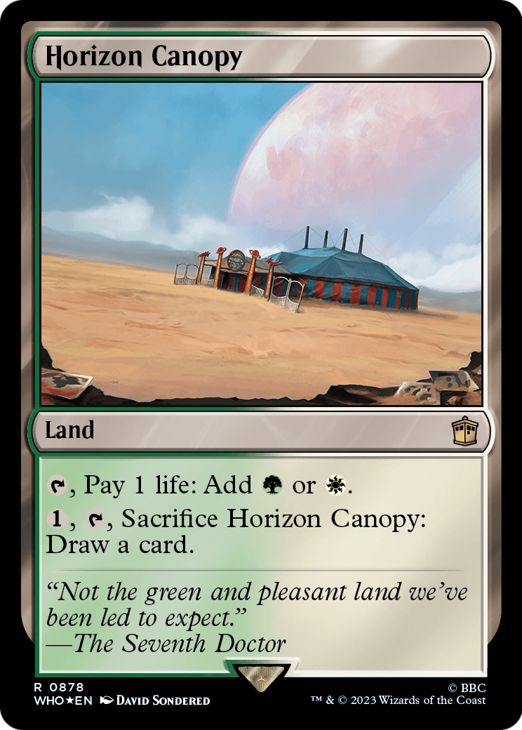 Horizon Canopy (Surge Foil) (WHO-878) - Doctor Who Foil