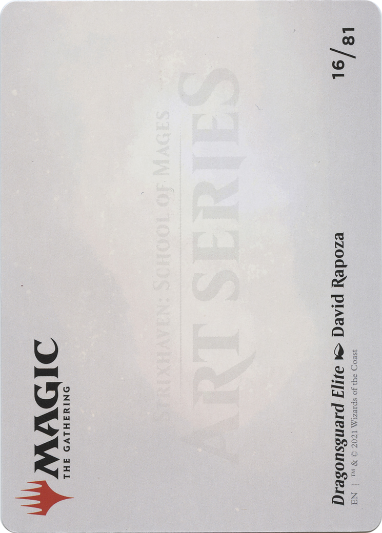 Dragonsguard Elite // Dragonsguard Elite (ASTX-016) - Strixhaven Art Series (Borderless) Foil