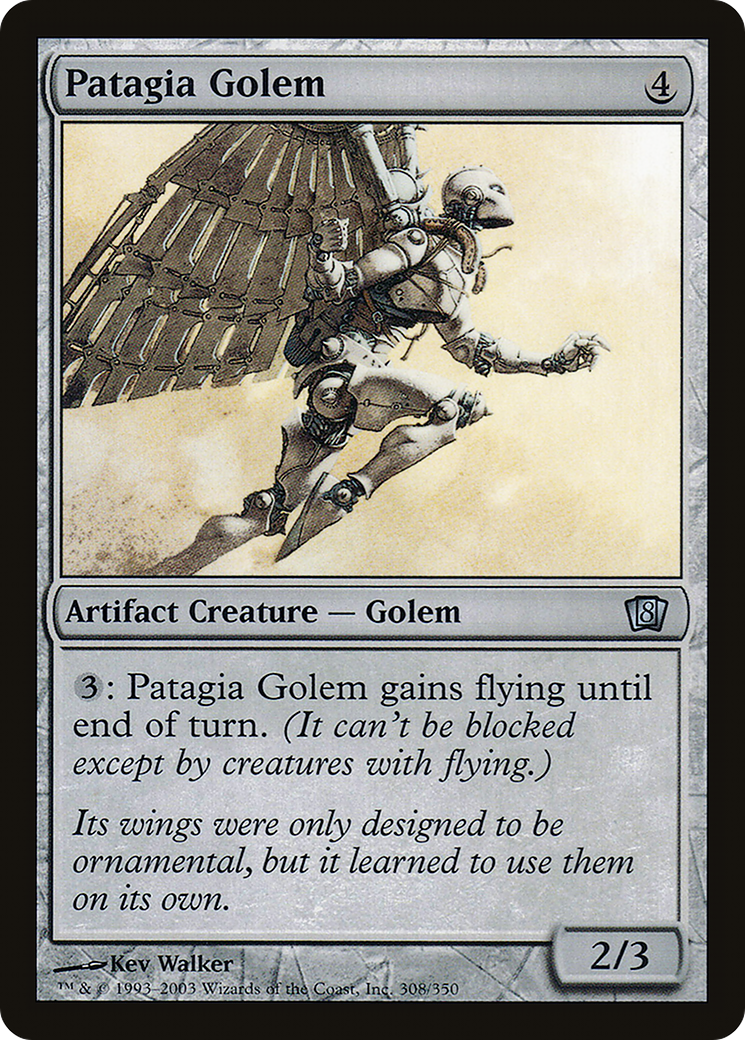 Patagia Golem (8ED-308) - 8th Edition