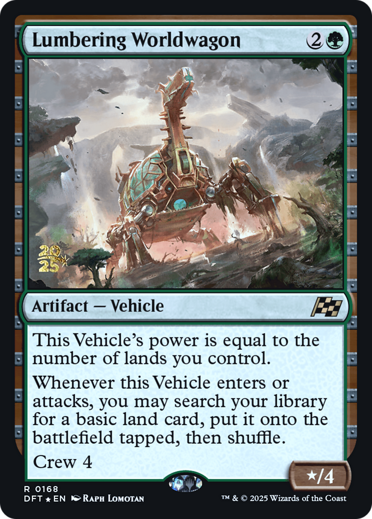 Lumbering Worldwagon (PRE-168) - Prerelease Cards Foil