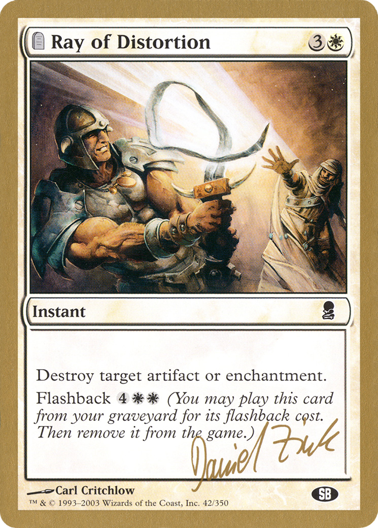 Ray of Distortion - 2003 Daniel Zink (ODY) (SB) (WCD-DZ42SB) - World Championship Decks 2003: (tombstone)