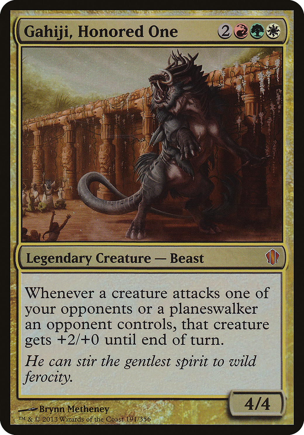 Gahiji, Honored One (Commander 2013) (OVER-191) - Commander 2013 Oversized Foil