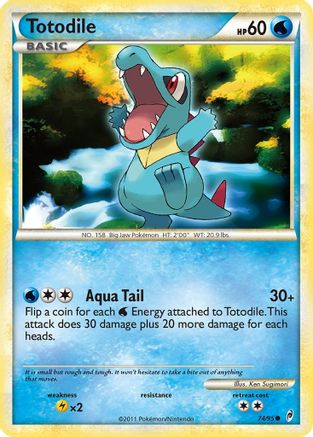Totodile 074 - Reverse Holofoil Call of Legends - Common
