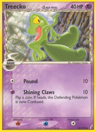 Treecko (Delta Species) 068 Crystal Guardians - Common