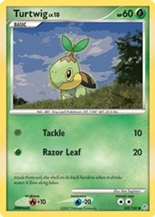 Turtwig 103 - Reverse Holofoil Diamond and Pearl - Common