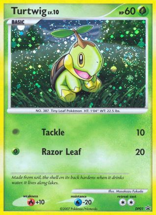 Turtwig - DP01 - Holofoil Diamond and Pearl Promos - Promo