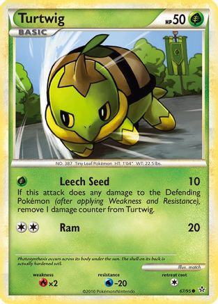 Turtwig 067/95 - Reverse Holofoil Unleashed - Common