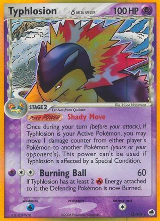 Typhlosion (Delta Species) 012 - Holofoil Dragon Frontiers - Holo Rare