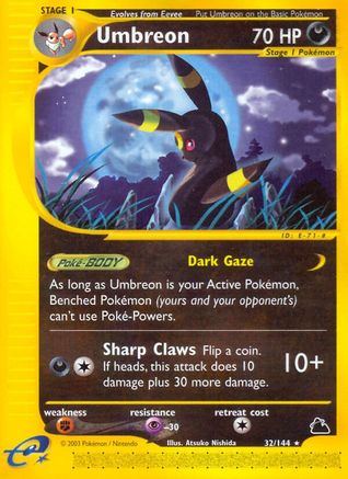 Umbreon (32) - Reverse Holofoil Skyridge - Rare