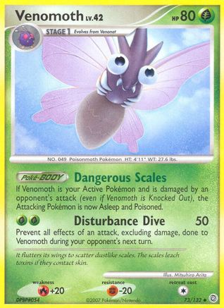 Venomoth - Reverse Holofoil Secret Wonders - Uncommon