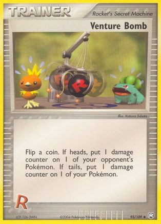 Venture Bomb 093 - Reverse Holofoil Team Rocket Returns - Uncommon