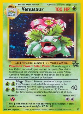 Venusaur 013 - Holofoil WoTC Promo - Promo