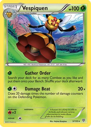 Vespiquen Plasma Storm - Rare
