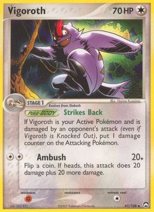 Vigoroth - Reverse Holofoil Power Keepers - Uncommon