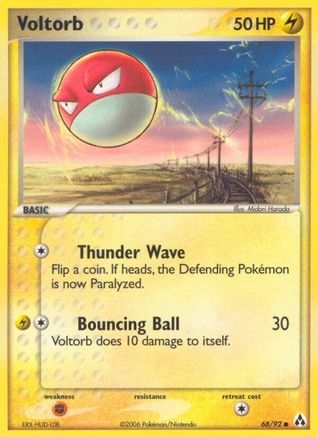 Voltorb 068 - Reverse Holofoil Legend Maker - Common