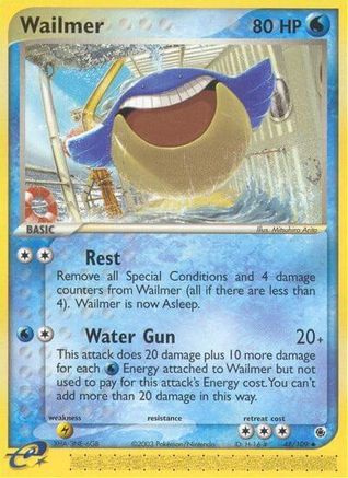 Wailmer 048 - Reverse Holofoil Ruby and Sapphire - Uncommon