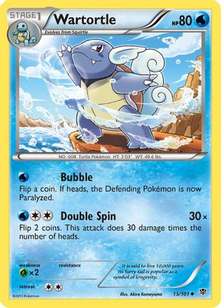 Wartortle 015 Plasma Blast - Uncommon