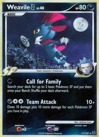 Weavile G - Holofoil Platinum - Holo Rare