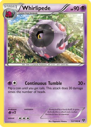 Whirlipede XY Base Set - Uncommon