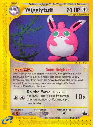 Wigglytuff - Reverse Holofoil Skyridge - Rare