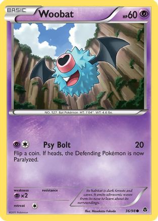 Woobat - Reverse Holofoil Emerging Powers - Common