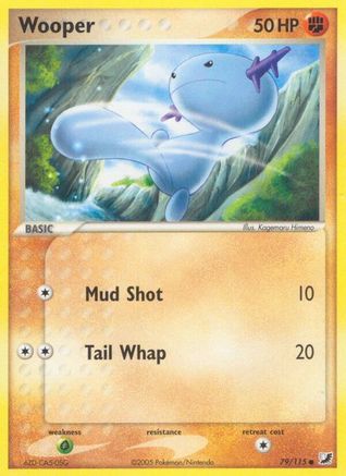 Wooper 079 - Reverse Holofoil Unseen Forces - Common
