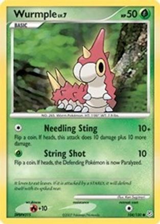 Wurmple 104 - Reverse Holofoil Diamond and Pearl - Common