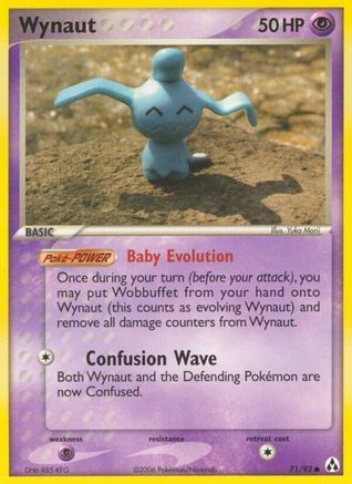Wynaut 071 - Reverse Holofoil Legend Maker - Common