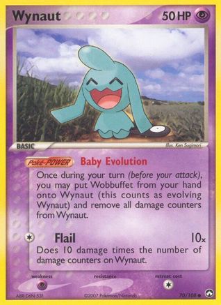 Wynaut 070 - Reverse Holofoil Power Keepers - Common