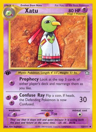 Xatu 052 - 1st Edition Neo Genesis - Uncommon