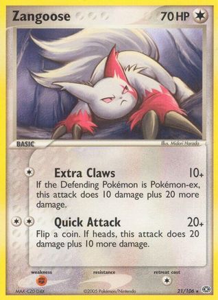Zangoose Emerald - Rare