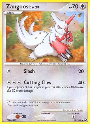 Zangoose Great Encounters - Uncommon