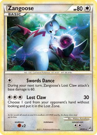 Zangoose - Reverse Holofoil Call of Legends - Rare