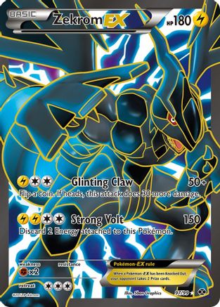 Zekrom EX (97 Full Art) - Holofoil Next Destinies - Ultra Rare