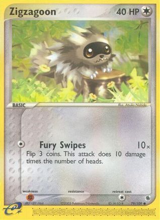 Zigzagoon Ruby and Sapphire - Common