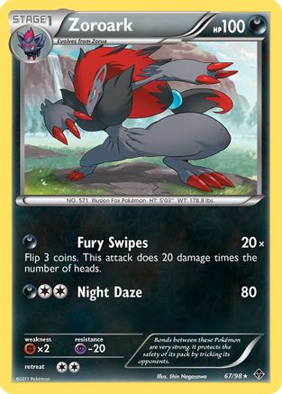 Zoroark 067 - Holofoil Emerging Powers - Holo Rare