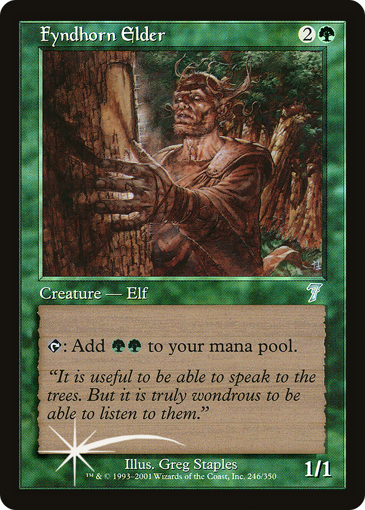 Fyndhorn Elder (7ED-246★) - 7th Edition Foil