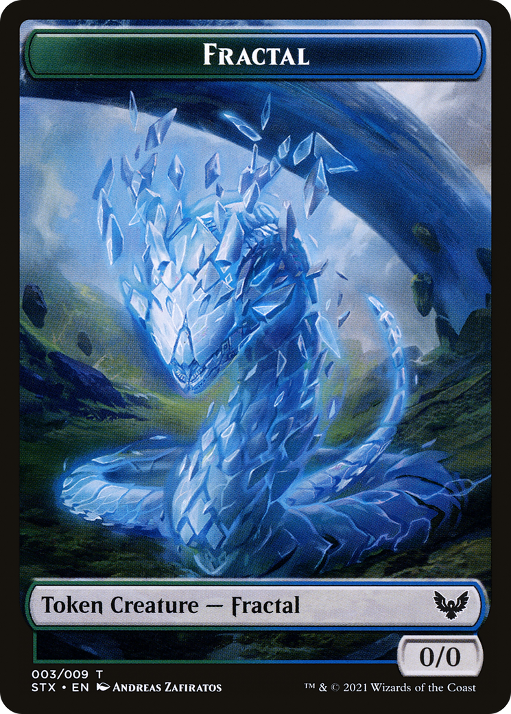 Fractal (TSTX-003) - Strixhaven: School of Mages Tokens Foil