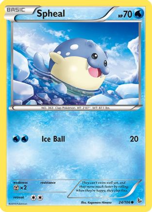 Spheal 024 XY Flashfire - Common