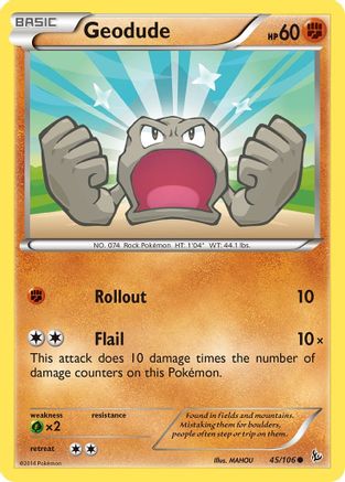 Geodude 045 XY Flashfire - Common