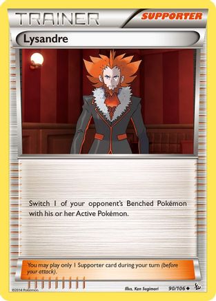 Lysandre 090 - Reverse Holofoil XY Flashfire - Uncommon