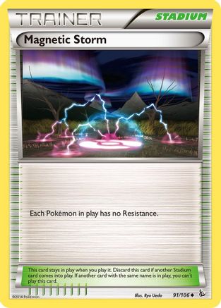 Magnetic Storm 091 - Reverse Holofoil XY Flashfire - Uncommon