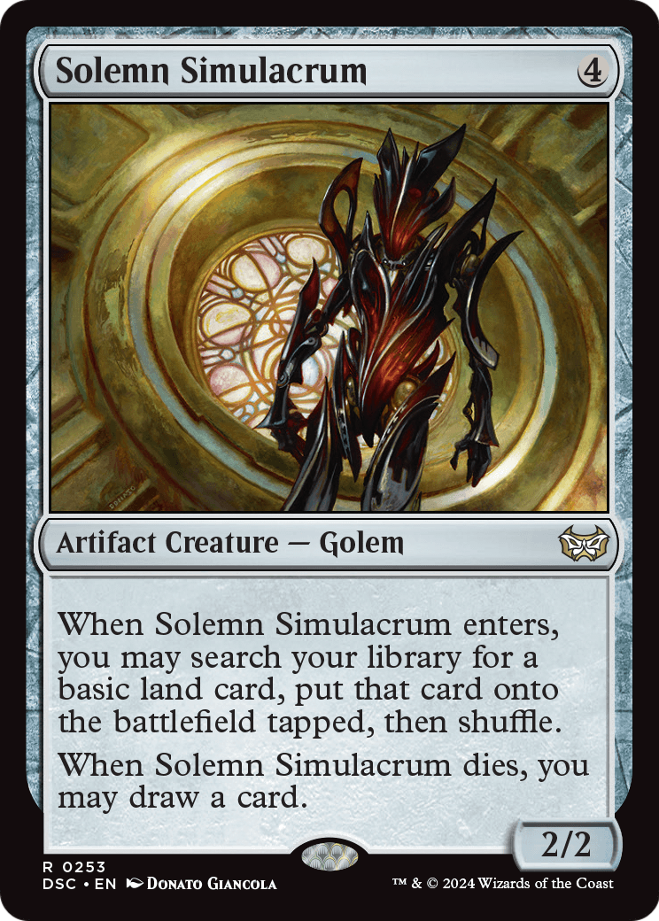 Solemn Simulacrum (DSC-253) - Duskmourn: House of Horror Commander