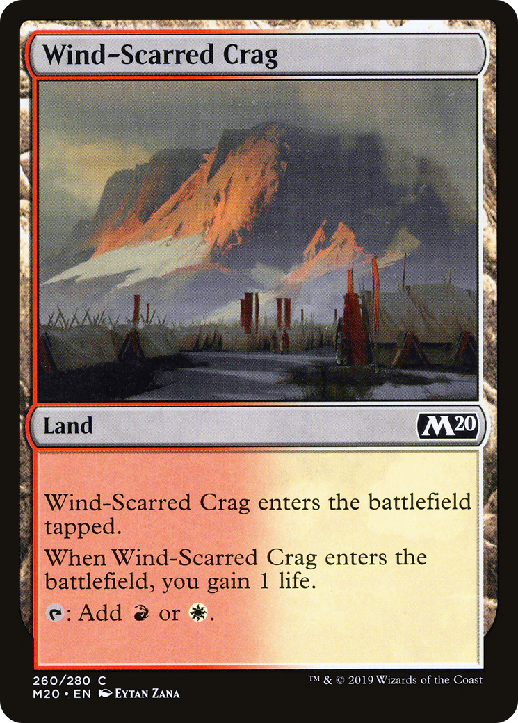 Wind-Scarred Crag (M20-260) - Core Set 2020