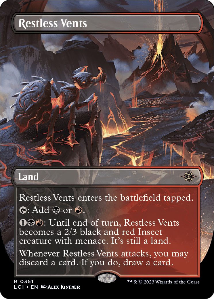 Restless Vents (Borderless) (LCI-351) - The Lost Caverns of Ixalan